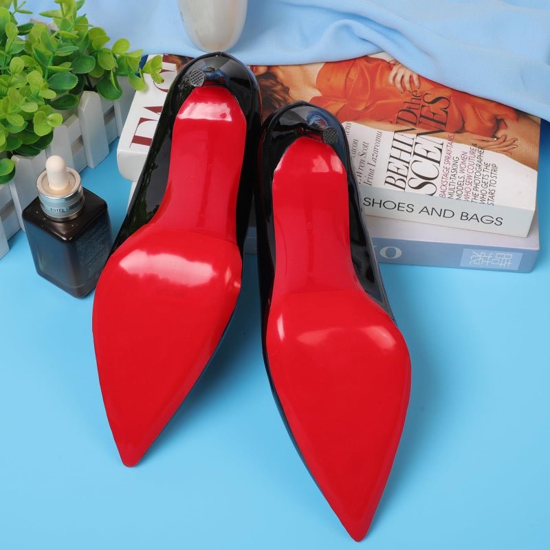 Ashoesert Red Bottoms Shoe Sole Protector, 4 Pcs Self-Adhesive Shoe Bottom Protector for Christian Louboutin High Heels, Shoe Sole Protector Replacement for Louboutin Shoes - Image 2